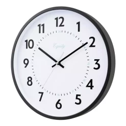 Wall Clocks Equity By La Crosse 14 In. Commercial Black Analog Wall Clock -SAFAVIEH Shop black equity by la crosse wall clocks 25509 c3 1000