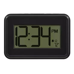 Table Clocks La Crosse Technology Digital Wall Clock With Temperature & Countdown Timer -SAFAVIEH Shop black la crosse technology table clocks 513 113 c3 1000