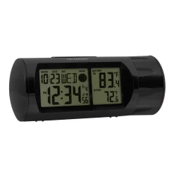 Table Clocks La Crosse Technology WWVB Round LCD Projection Alarm Clock With Out Temperature -SAFAVIEH Shop black la crosse technology table clocks 616 143 1f 1000