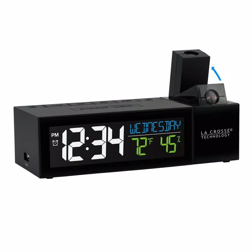 Table Clocks La Crosse Technology Pop-Up Bar Projection Alarm Clock With USB Charging Port 8 Table Clocks La Crosse Technology Pop-Up Bar Projection Alarm Clock With USB Charging Port - Image 6