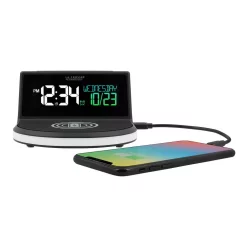 Table Clocks La Crosse Technology Wireless Charging Alarm Clock With Glowing Light Base -SAFAVIEH Shop black la crosse technology table clocks 617 148 int 44 1000