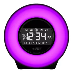 Table Clocks La Crosse Technology Color Mood Light Alarm Clock With Nature Sounds 13 Table Clocks La Crosse Technology Color Mood Light Alarm Clock With Nature Sounds -SAFAVIEH Shop black la crosse technology table clocks c85135 4f 1000