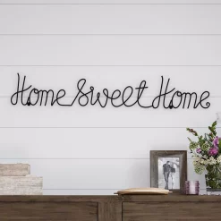 Wall Signs Lavish Home “Home Sweet Home” Metal Cutout Sign -SAFAVIEH Shop black lavish home wall signs hw0200043 31 1000