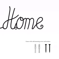 Wall Signs Lavish Home “Home Sweet Home” Metal Cutout Sign -SAFAVIEH Shop black lavish home wall signs hw0200043 4f 1000