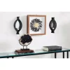 Wall Accents LITTON LANE Eclectic Ellipse-Shaped Black Mesh Metal Wall Sconces With Mirrors, Set Of 2 -SAFAVIEH Shop black litton lane candle holders 82901 64 1000