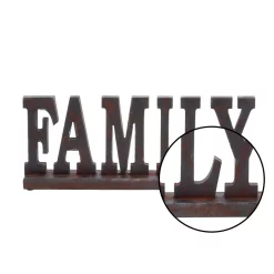 Decorative Letters LITTON LANE 20 In. X 8 In. Home And Hearth “FAMILY” Wooden Tabletop Decor 7 Decorative Letters LITTON LANE 20 In. X 8 In. Home And Hearth “FAMILY” Wooden Tabletop Decor -SAFAVIEH Shop black litton lane decorative letters 93811 4f 1000