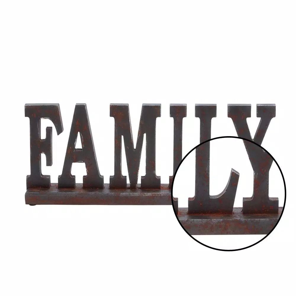 Decorative Letters LITTON LANE 20 In. X 8 In. Home And Hearth “FAMILY” Wooden Tabletop Decor 5 Decorative Letters LITTON LANE 20 In. X 8 In. Home And Hearth “FAMILY” Wooden Tabletop Decor - Image 3