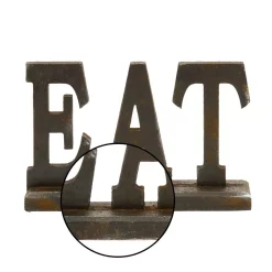 Decorative Letters LITTON LANE 12 In. X 8 In. Home And Hearth “EAT” Wood Sign -SAFAVIEH Shop black litton lane decorative letters 97296 4f 1000