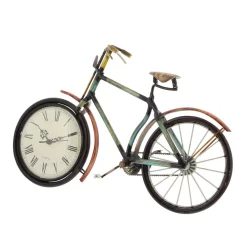 Table Clocks LITTON LANE 10 In. X 16 In. Iron Clock In Bicycle Frame 13 Table Clocks LITTON LANE 10 In. X 16 In. Iron Clock In Bicycle Frame -SAFAVIEH Shop black litton lane table clocks 39085 c3 1000