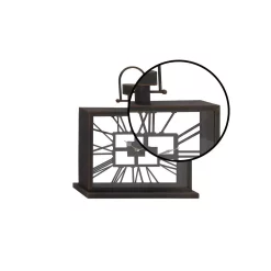 Table Clocks LITTON LANE 20 In. X 18 In. Black Iron And Clear Glass Horizontal Rectangular Table Clock 7 Table Clocks LITTON LANE 20 In. X 18 In. Black Iron And Clear Glass Horizontal Rectangular Table Clock -SAFAVIEH Shop black litton lane table clocks 67760 4f 1000