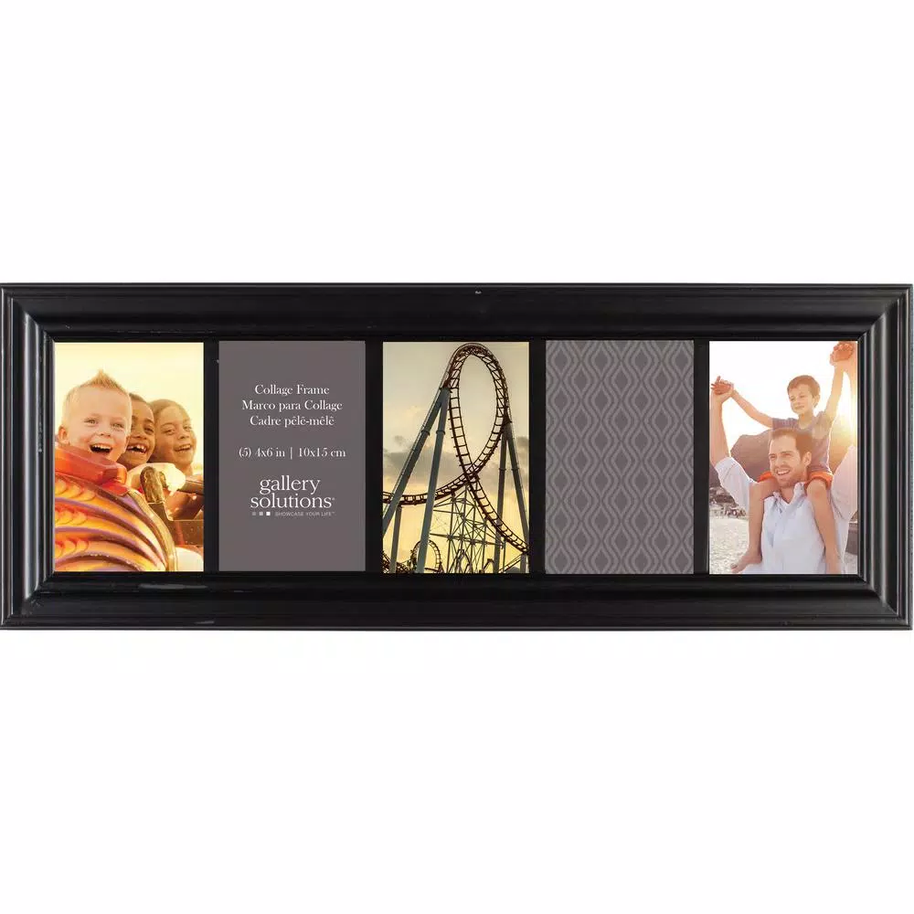Picture Frames Pinnacle 5-Opening 4 In. X 6 In. Picture Frame 3 Picture Frames Pinnacle 5-Opening 4 In. X 6 In. Picture Frame