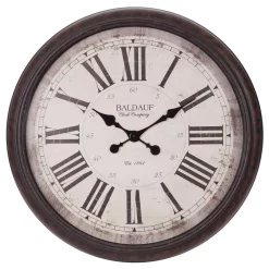 Wall Clocks Pinnacle Baldaud Roman Numeral Antique Bronze Wall Clock