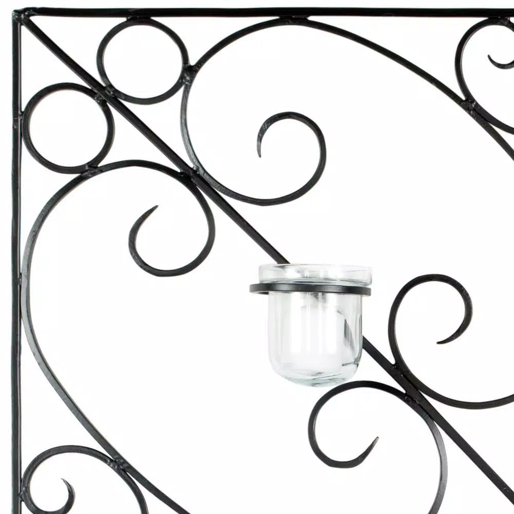 Wall Accents Safavieh Votive Black Wall Decor Candle Sconce 4 Wall Accents Safavieh Votive Black Wall Decor Candle Sconce - Image 2
