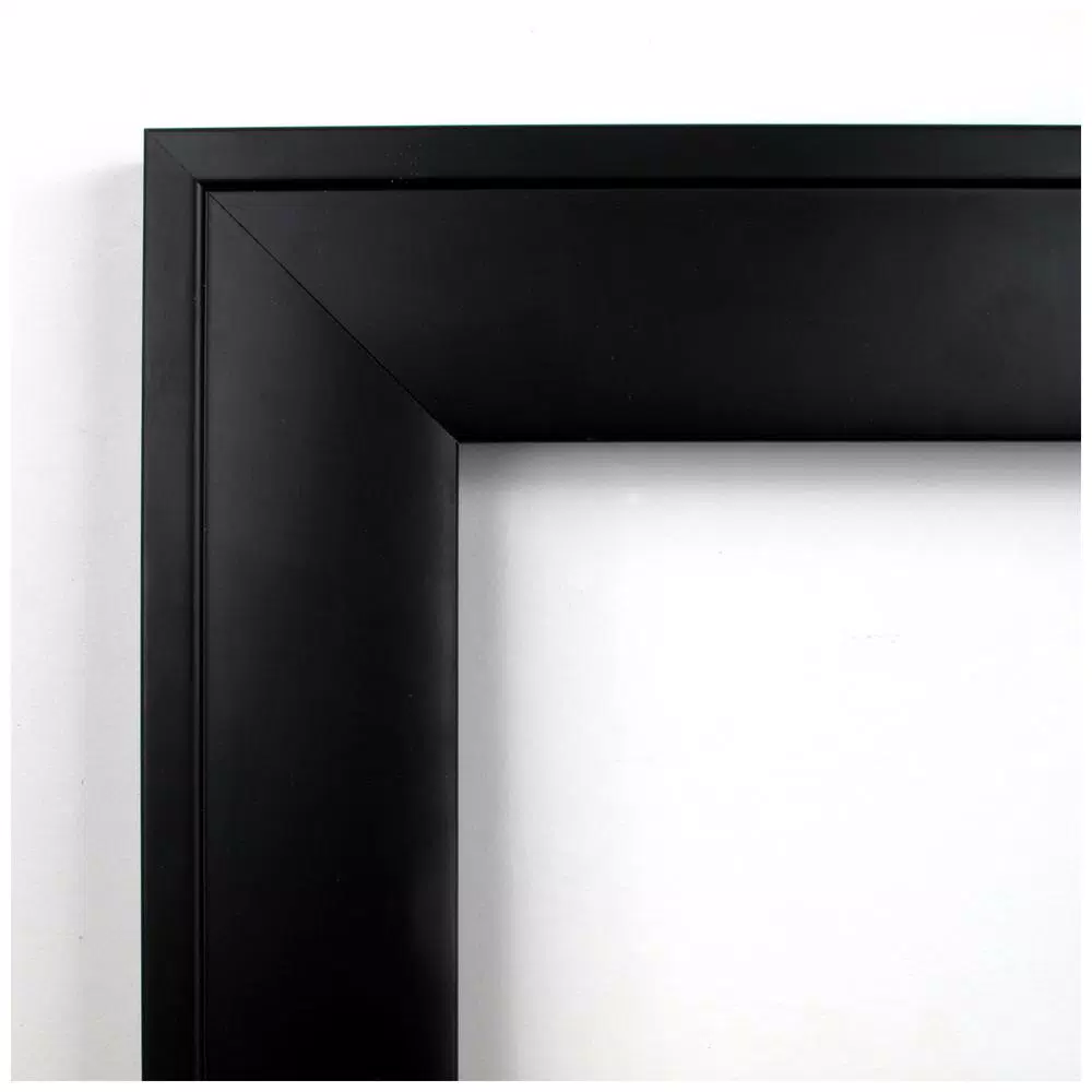 Mirrors Amanti Art Nero 23 In. W X 23 In. H Framed Square Beveled Edge Bathroom Vanity Mirror In Black Satin 5 Mirrors Amanti Art Nero 23 In. W X 23 In. H Framed Square Beveled Edge Bathroom Vanity Mirror In Black Satin - Image 3