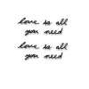 Wall Signs Umbra Mantra Love Wall Decor Black