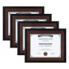 DesignOvation LeMans 8.5 In. X 11 In. Black/Walnut Brown Picture Frames (Set Of 4) -SAFAVIEH Shop black walnut brown designovation picture frames 217672 64 1000