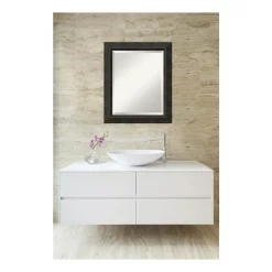 Mirrors Amanti Art Signore 21 In. W X 25 In. H Framed Rectangular Bathroom Vanity Mirror In Bronze 10 Mirrors Amanti Art Signore 21 In. W X 25 In. H Framed Rectangular Bathroom Vanity Mirror In Bronze -SAFAVIEH Shop bronze amanti art mirrors dsw3572563 1f 1000
