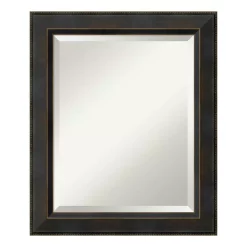 Mirrors Amanti Art Signore 21 In. W X 25 In. H Framed Rectangular Bathroom Vanity Mirror In Bronze