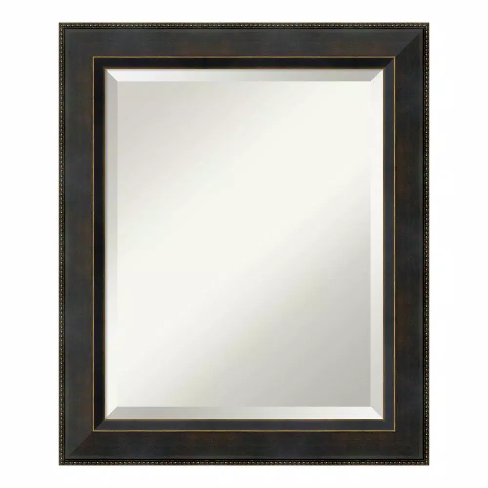 Mirrors Amanti Art Signore 21 In. W X 25 In. H Framed Rectangular Bathroom Vanity Mirror In Bronze 3 Mirrors Amanti Art Signore 21 In. W X 25 In. H Framed Rectangular Bathroom Vanity Mirror In Bronze
