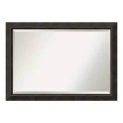 Mirrors Amanti Art Signore 41 In. W X 29 In. H Framed Rectangular Beveled Edge Bathroom Vanity Mirror In Bronze -SAFAVIEH Shop bronze amanti art mirrors dsw3941622 1f 1000