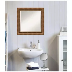 Mirrors Amanti Art Manhattan Bronze 25.38 In. X 25.38 In. Bathroom Vanity Wall Mirror -SAFAVIEH Shop bronze bronze amanti art mirrors dsw4404643 44 1000