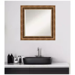 Mirrors Amanti Art Manhattan Bronze 25.38 In. X 25.38 In. Bathroom Vanity Wall Mirror -SAFAVIEH Shop bronze bronze amanti art mirrors dsw4404643 fa 1000