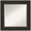 Mirrors Amanti Art Milano 26 In. W X 26 In. H Framed Square Beveled Edge Bathroom Vanity Mirror In Bronze Bronze