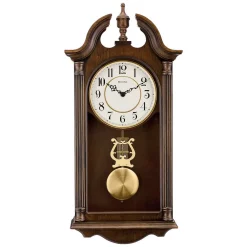 Wall Clocks Bulova 20.5 In. H X 9.75 In. W Pendulum Chime Wall Clock