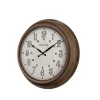 Wall Clocks Bulova 24 In. H X 24 In. W Indoor Outdoor Wall Clock With Metal Case