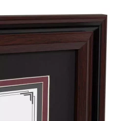 Picture Frames DesignOvation Watson 11×14 Matted To 8.5×11 Brown Picture Frame Set Of 4 -SAFAVIEH Shop brown designovation picture frames 211533 1f 1000