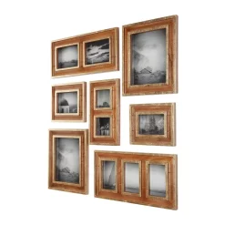Home Decorators Collection Home Decorators Collection Natural Wood And Gold Gallery Wall Picture Frames (Set Of 7) -SAFAVIEH Shop brown home decorators collection picture frames 7005lwd 66 1000