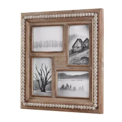 Picture Frames Home Decorators Collection 4″ X 6″ Natural Beaded Wood 4-Opening Picture Frame -SAFAVIEH Shop brown home decorators collection picture frames m180394 66 1000