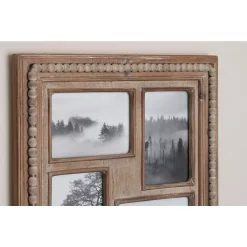 Picture Frames Home Decorators Collection 4″ X 6″ Natural Beaded Wood 8-Opening Picture Frame -SAFAVIEH Shop brown home decorators collection picture frames m180394xxa 1d 1000