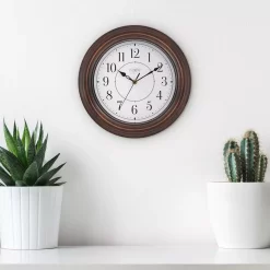 Wall Clocks La Crosse Technology 12 In. H Round Brown Plastic Wall Clock With Silent Movement 11 Wall Clocks La Crosse Technology 12 In. H Round Brown Plastic Wall Clock With Silent Movement -SAFAVIEH Shop brown la crosse technology wall clocks 404 2630w 31 1000