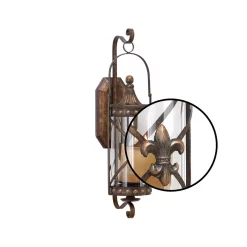 Wall Accents LITTON LANE Old World Riveted Burnished Bronze Iron Candle Sconce -SAFAVIEH Shop brown litton lane candle holders 68391 4f 1000