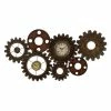 Wall Clocks LITTON LANE 17 In. X 34 In. Rustic Industrial Gears Wall Clock In Distressed Iron -SAFAVIEH Shop brown litton lane wall clocks 13498 64 1000