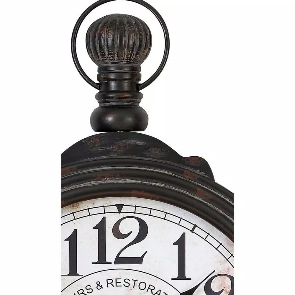 Wall Clocks LITTON LANE 39 In. X 28 In. Wood Wall Clock 5 Wall Clocks LITTON LANE 39 In. X 28 In. Wood Wall Clock - Image 3