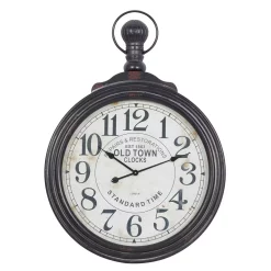 Wall Clocks LITTON LANE 39 In. X 28 In. Wood Wall Clock