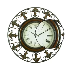 Wall Clocks LITTON LANE 38 In. Traditional Fleur-De-Lis Iron Wall Clock 10 Wall Clocks LITTON LANE 38 In. Traditional Fleur-De-Lis Iron Wall Clock -SAFAVIEH Shop brown litton lane wall clocks 75621 4f 1000