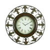 Wall Clocks LITTON LANE 38 In. Traditional Fleur-De-Lis Iron Wall Clock 1 Wall Clocks LITTON LANE 38 In. Traditional Fleur-De-Lis Iron Wall Clock -SAFAVIEH Shop brown litton lane wall clocks 75621 64 1000