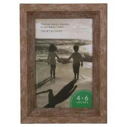 Picture Frames Northlight 7.5″ Classical Rectangular Photo 4″ X 6″ Picture Frame – Brown