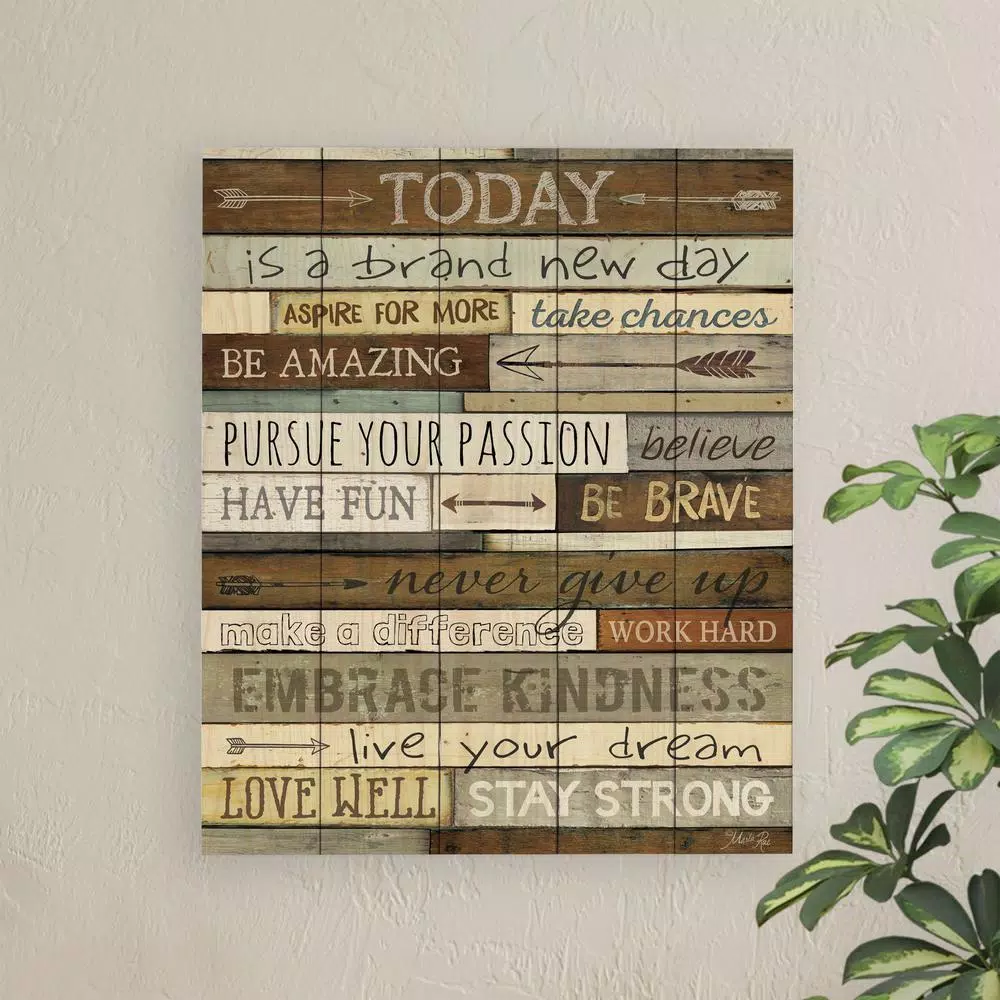 Wall Signs P Graham Dunn Today Is A Brand New Day Wood Pallet Individual Wooden Art 4 Wall Signs P Graham Dunn Today Is A Brand New Day Wood Pallet Individual Wooden Art - Image 2