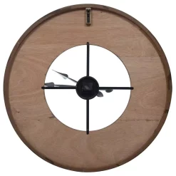 Wall Clocks Pinnacle Rustic Reclaimed Wood And Metal Brown Wall Clock -SAFAVIEH Shop brown pinnacle wall clocks 18fw1543e fa 1000
