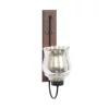 Wall Accents LITTON LANE 21 In. New Traditional Silver Flared Top Hurricane Candle Sconce -SAFAVIEH Shop brown silver litton lane candle holders 23807 64 1000