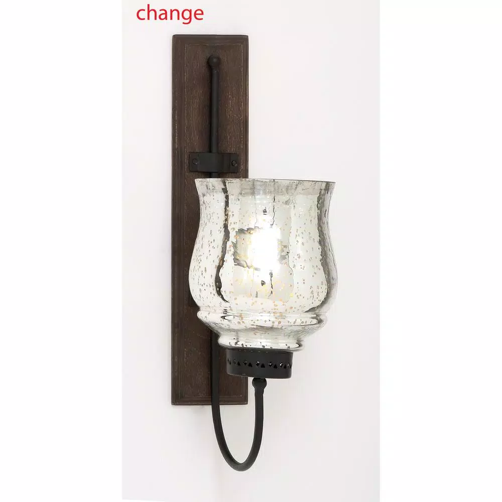 Wall Accents LITTON LANE 21 In. New Traditional Silver Flared Top Hurricane Candle Sconce 4 Wall Accents LITTON LANE 21 In. New Traditional Silver Flared Top Hurricane Candle Sconce - Image 2