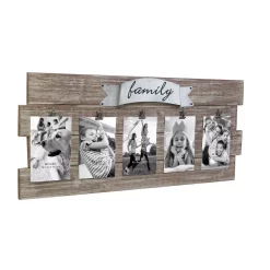 Picture Frames Stonebriar Collection Rustic Wood Collage Picture Frame With Clips And Metal Detail 10 Picture Frames Stonebriar Collection Rustic Wood Collage Picture Frame With Clips And Metal Detail -SAFAVIEH Shop brown stonebriar collection picture frames sb 6163a 4f 1000