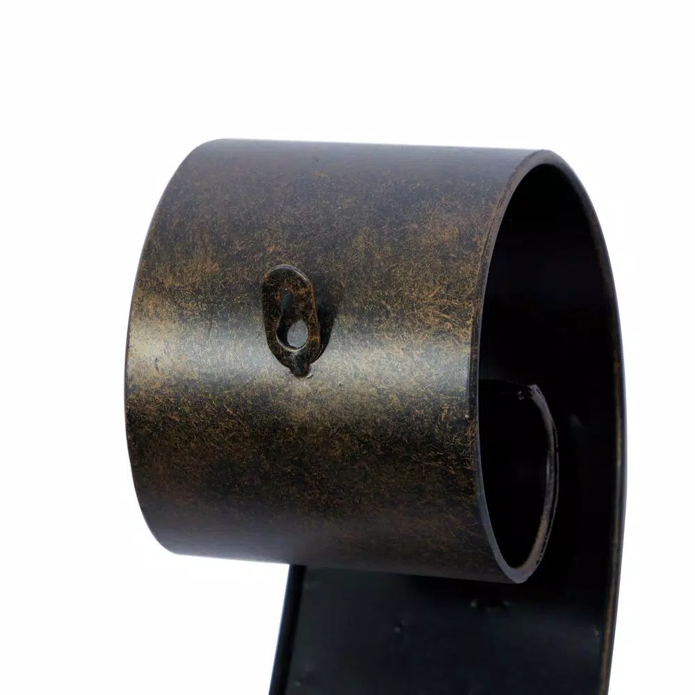 Wall Accents LITTON LANE 19 In. X 5 In. Scrolled Iron Candle Sconces With Metallic Brown Finish (Pair) 8 Wall Accents LITTON LANE 19 In. X 5 In. Scrolled Iron Candle Sconces With Metallic Brown Finish (Pair) - Image 6