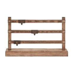 Decorative Letters LITTON LANE Farmhouse 22 In. X 14 In. Wood Calender -SAFAVIEH Shop brown tan litton lane decorative letters 56013 4f 1000