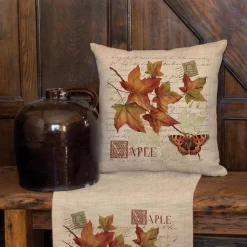 Throw Pillows Heritage Lace Harvest Maple Natural Plaid 18 In X 18 In Throw Pillow Cover