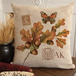 Throw Pillows Heritage Lace Harvest Oak Natural Plaid 18 In X 18 In Throw Pillow Cover -SAFAVIEH Shop browns tans heritage lace throw pillows ho pc1 31 1000